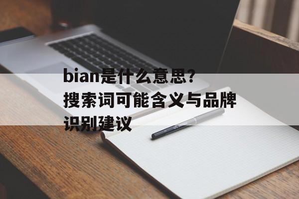 bian是什么意思？搜索词可能含义与品牌识别建议